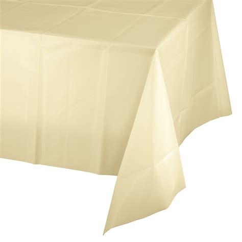 Ivory Plastic Tablecloths, 3 Count - Walmart.com