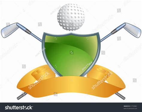 Golf Crest Stock Vector Illustration 31753081 : Shutterstock