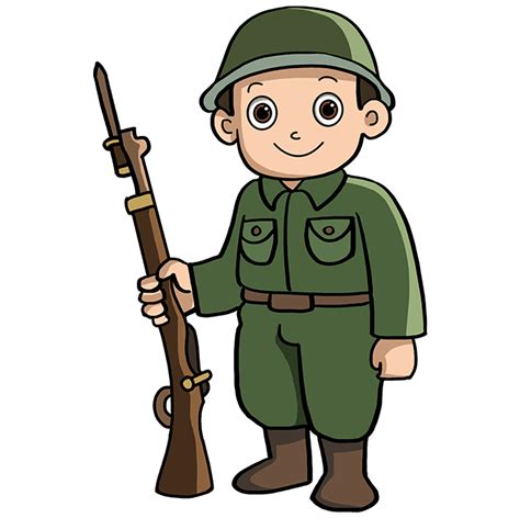 Soldier Drawing For Kids