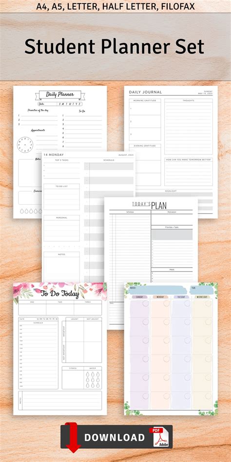 Student Planner Set with beautiful design. Browse the collection of ...