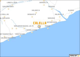 Calella (Spain) map - nona.net