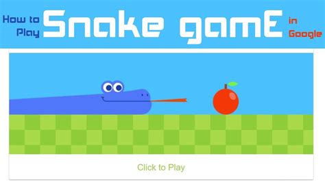 Classic snake game on google - mojomain