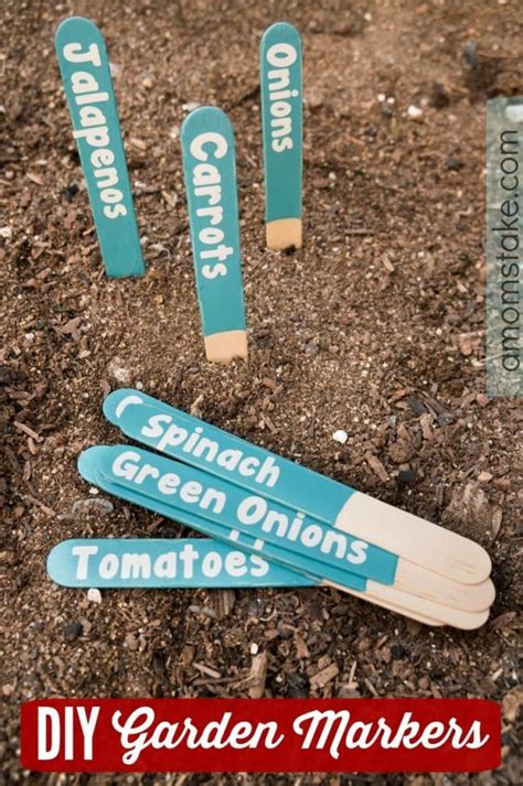 Easy DIY Garden Markers - A Mom's Take