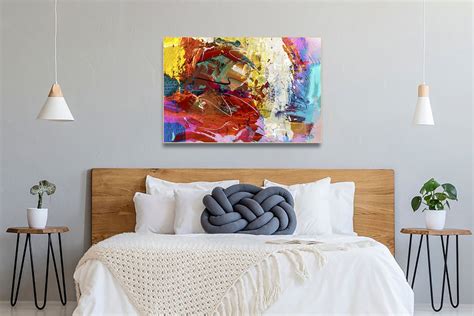 Abstract Home Decor Wall Art, Modern Abstract Canvas Wall Art, Fine Art ...