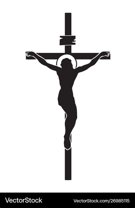 Jesus Christ Crucified Religious Symbol Premium Vector | Images and ...