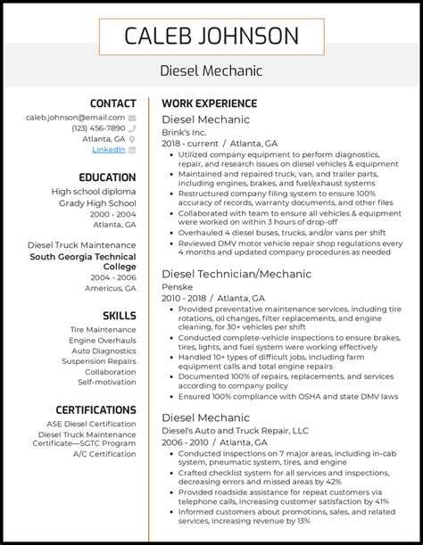 7 Auto Mechanic Resume Examples [& Templates]