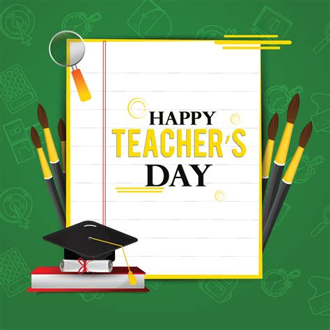 Teachers Day Card Vector Art, Icons, and Graphics for Free Download