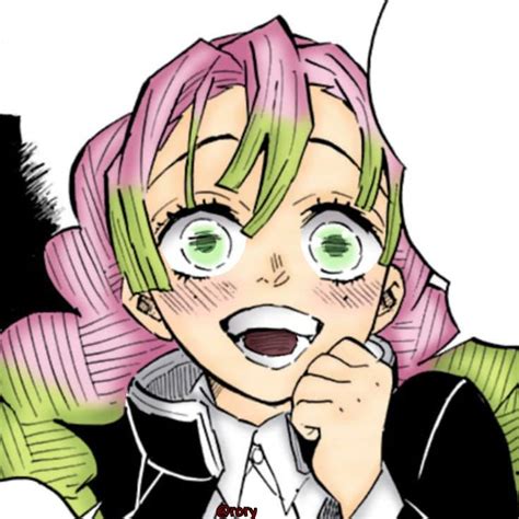 mitsuri manga panel colourings ♡♡ | Demon Slayer: Kimetsu No Yaiba Amino