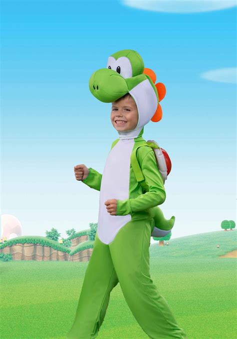 Kid's Super Mario Brothers Yoshi Costume | Nintendo Halloween Costume