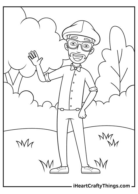 Printable Blippi Hat Coloring Page - CohenilHammond