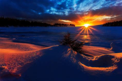 Snow Sunrise Wallpapers - 4k, HD Snow Sunrise Backgrounds on WallpaperBat