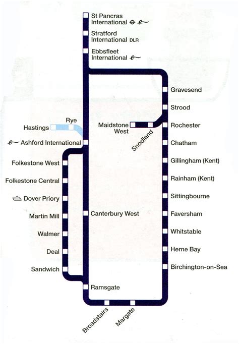 South Eastern train / rail maps