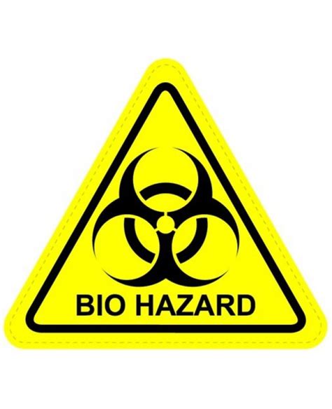 Biohazard Warning Sign Sticker