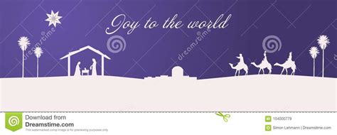 Joy To The World Nativity Scene Stock Photography | CartoonDealer.com ...