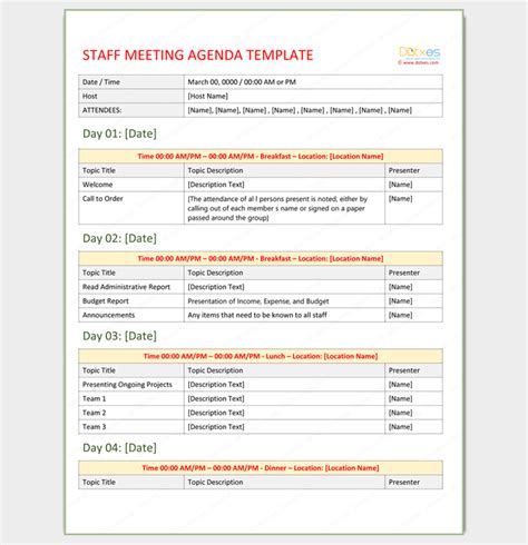 Meeting Outline Template - 13+ Formats, Examples and Samples