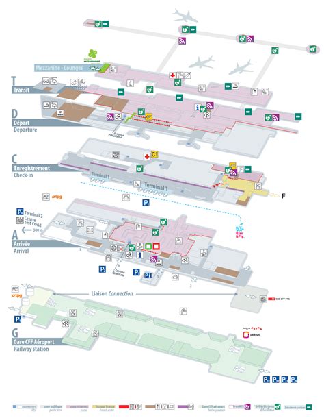 Geneva Airport Gate Map - Zip Code Map