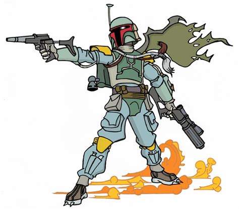 Boba fett Cartoon by ibentmywookiee on DeviantArt