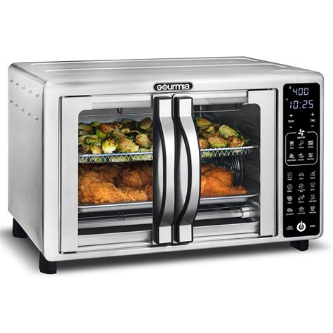 Gourmia Digital Air Fryer Toaster Oven with Single-Pull French Doors ...