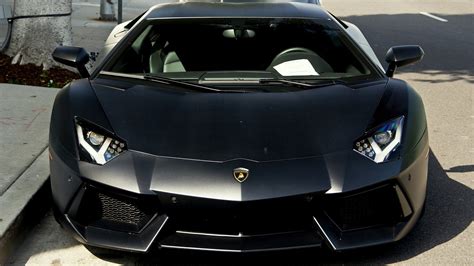 Stunning matte black Lamborghini Aventador [1920x1080] : r/carporn