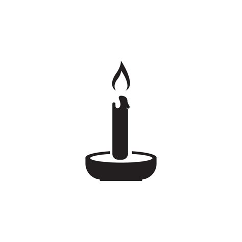 candle icon logo vector design 11922585 Vector Art at Vecteezy