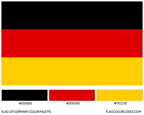 Germany flag color codes