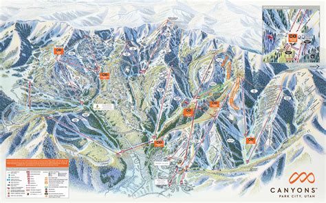 Mammoth Ski Resort Airport: Park City Utah Ski Resort Trail Map