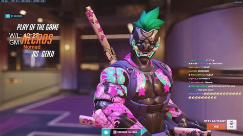 CYBER DEMON SKIN! NECROS FASTEST GENJI IN THE WORLD - POTG! OVERWATCH 2 ...