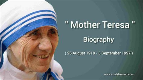 Mother Teresa biography(Nobel prize winner)