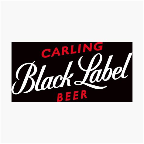 Collectibles Signs & Tins CARLINGS BLACK LABEL LAGER BEER LABEL 12" x ...