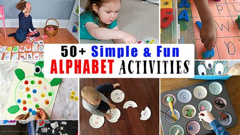 50 Easy Alphabet Activities for Preschoolers - Happy Toddler Playtime