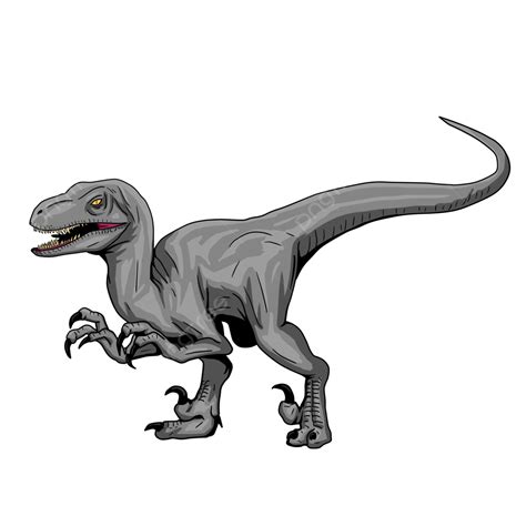 Raptor Dinosaur Clipart Black