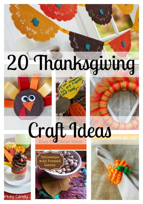 Thanksgiving Crafts and DIY Ideas