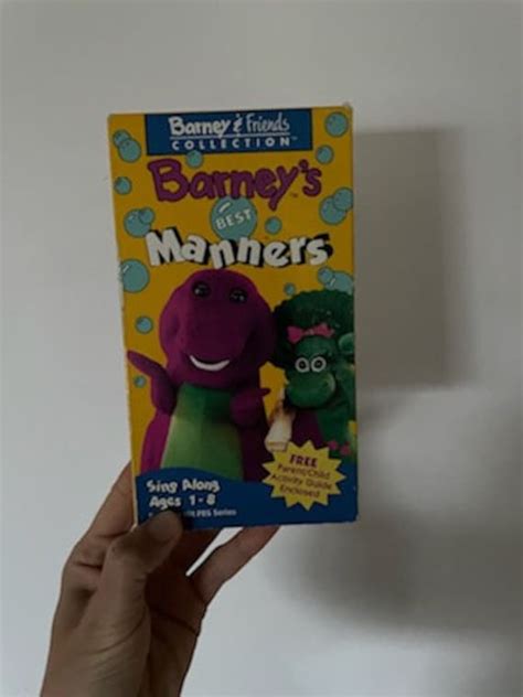 1992 Barney and Friends Collection Barney's Best Manners | Etsy