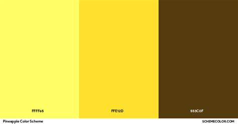 Pineapple Color Scheme - Palettes - SchemeColor.com