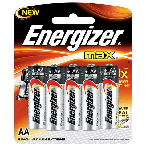 ENERGIZER MAX AA 8PC [E91BP8M]