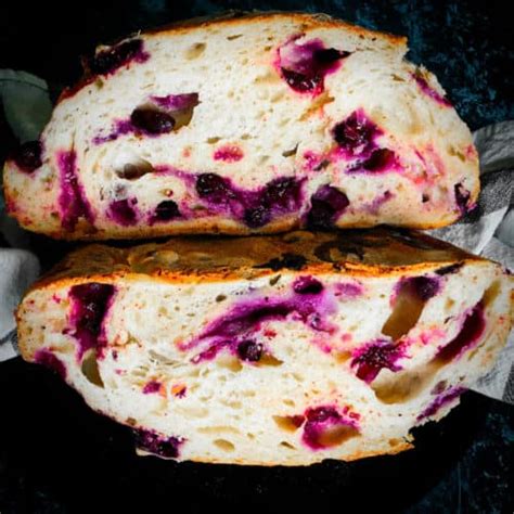 Lemon Blueberry Sourdough Bread - Easy Indian Cookbook