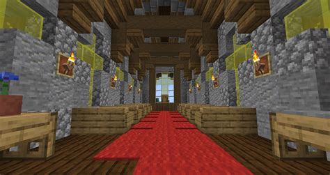 Interior to my village church : r/Minecraft