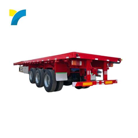 40FT Flatbed Truck Trailer Load Capacity 2 Axel Small Flatbed Truck ...