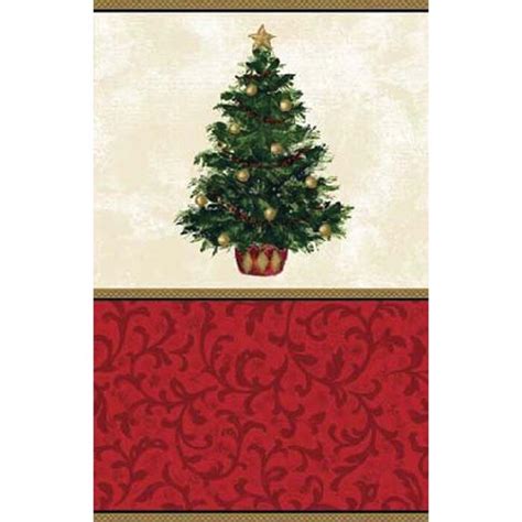 Amscan Christmas Tree Paper Disposable Tablecloth Rolls | Wayfair