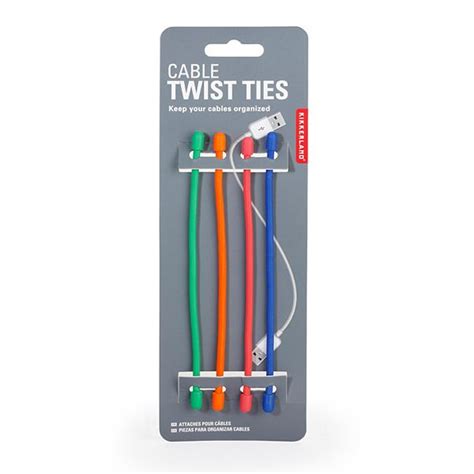 Kikkerland Cable Twist Ties