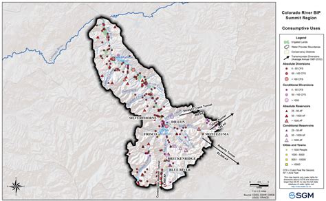 Summit County Colorado Ski Resorts Map