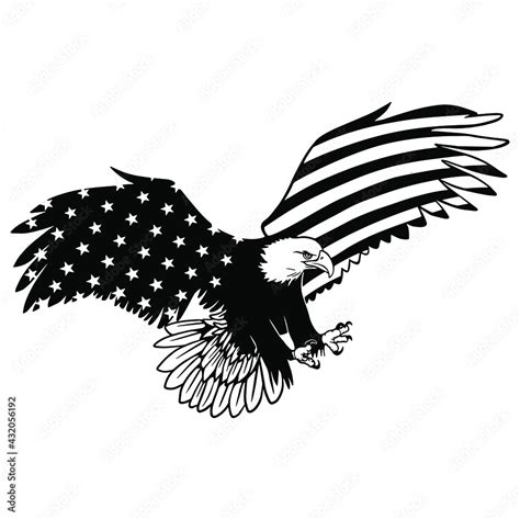 American Bald Eagle,Wings American flag, Bird Flying Claw Animal ...