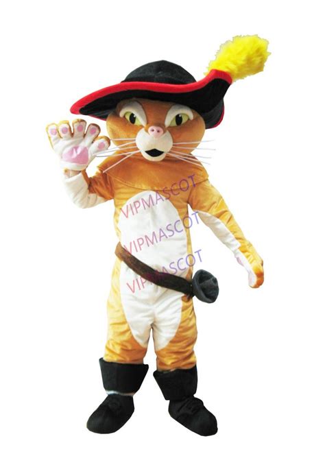 Adult Puss The Boots Cat Mascot Costume Party Costumes Carnival ...