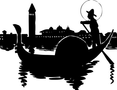 Clipart - venice gondolier