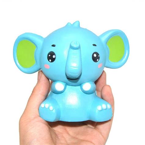 Jumbo Cartoon Elephant Squishy Charm · Kawaii Squishy Shop · Online ...