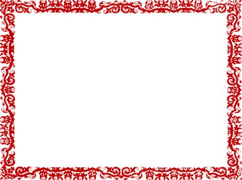 Red Border Clip Art at Clker.com - vector clip art online, royalty free ...