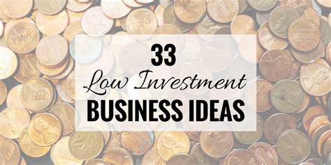 Low Investment Business Ideas