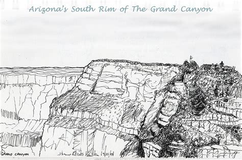 "A GRAND Canyon sketch" by James Lewis Hamilton | Redbubble