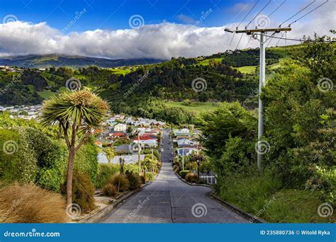 Baldwin Street, Dunedin, New Zealand Stock Photo - Image of city, road ...