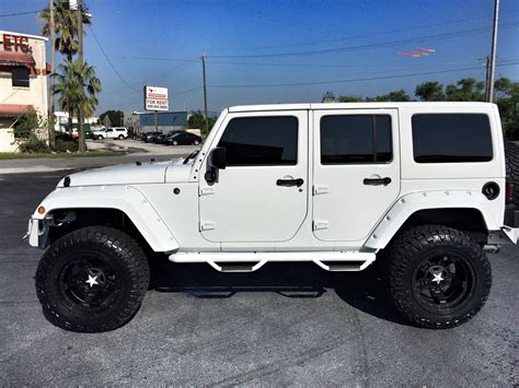 Download White 4 Door Jeep Wrangler With White Hardtop Background ...